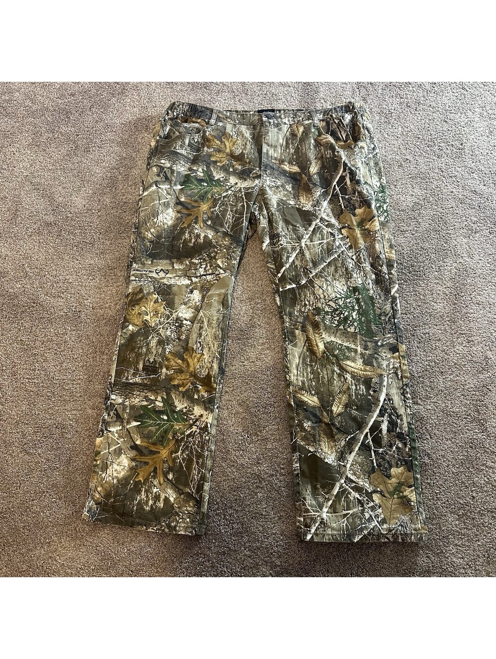 Realtree Edge Camo Pants Mens XL 31” In Cotton Blend Hunting Leg Pocket Straight